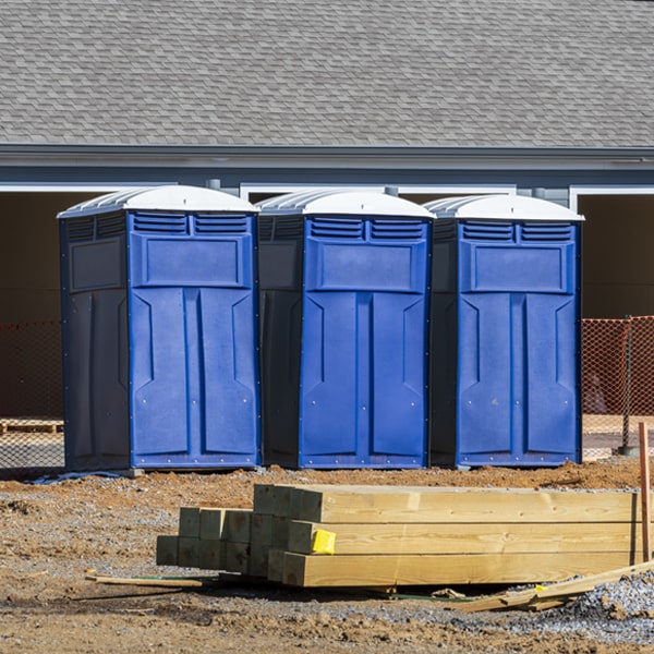 what is the expected delivery and pickup timeframe for the portable toilets in Breese